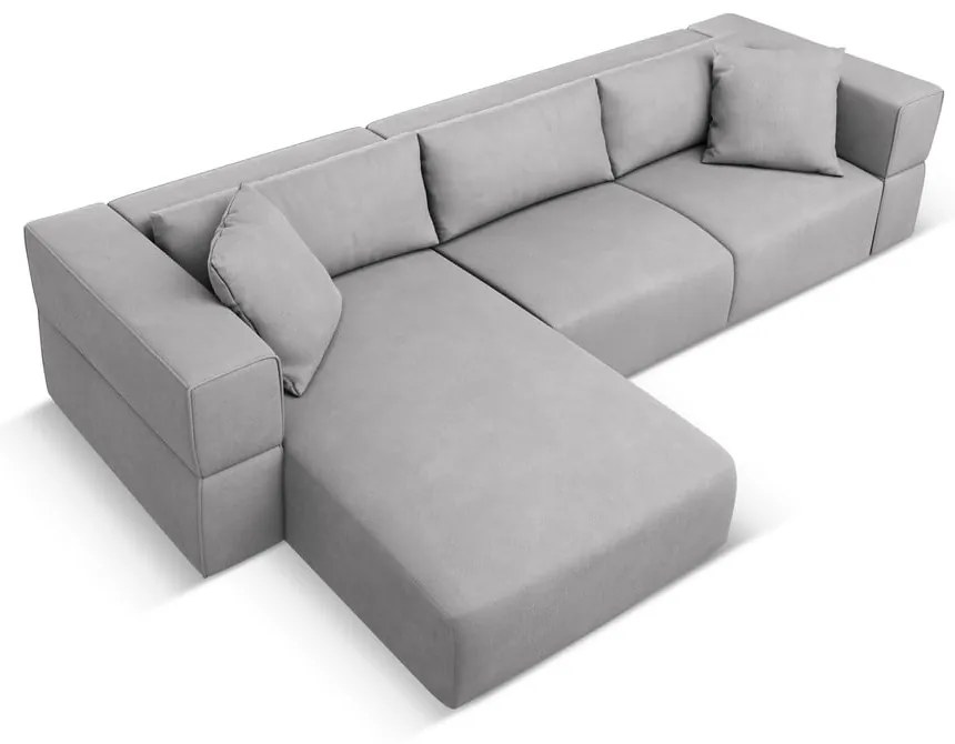 Divano angolare grigio chiaro, angolo sinistro Esther - Milo Casa