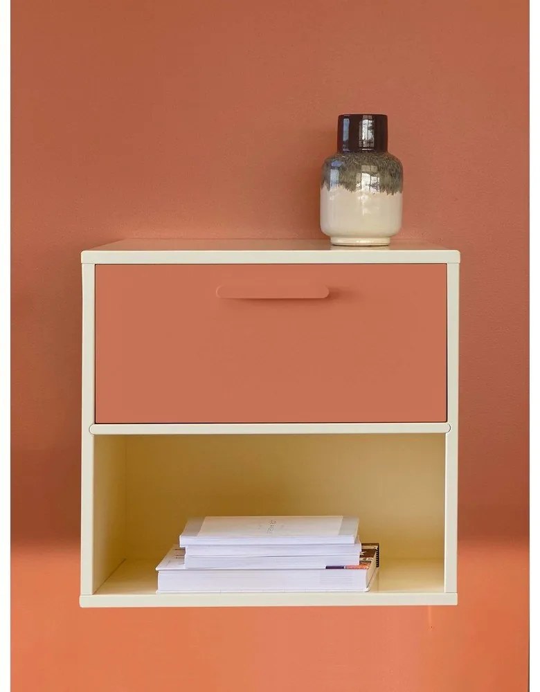 Comodino a parete rosso e giallo Keep by Hammel - Hammel Furniture