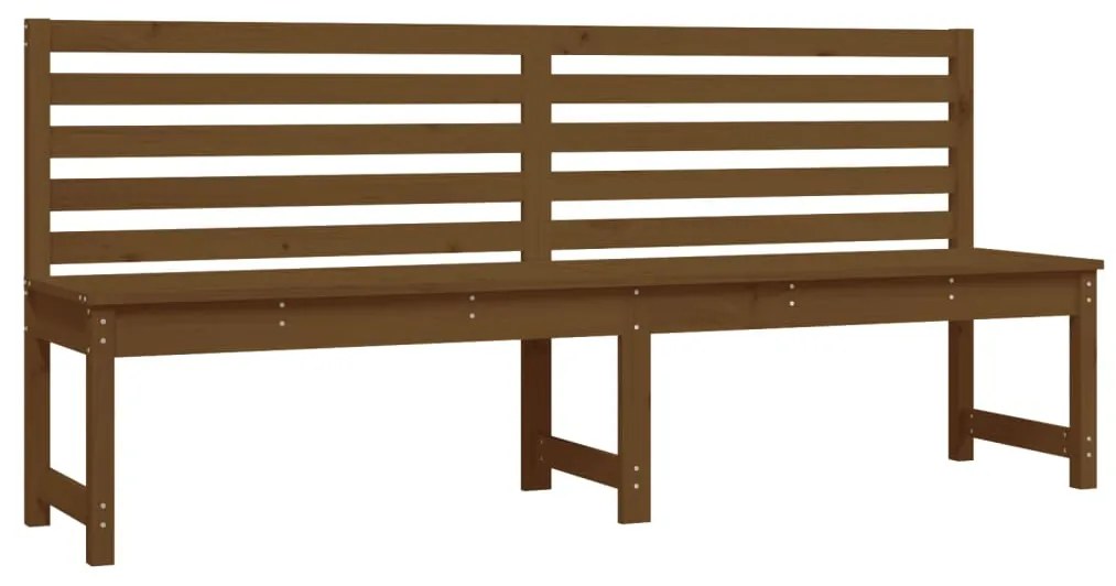 Panca da giardino miele 201,5 cm in legno massello di pino