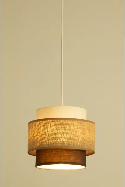 Brilagi - Lampada a sospensione con cavo RESNA 1xE27/60W/230V Ø 20 cm beige/nero