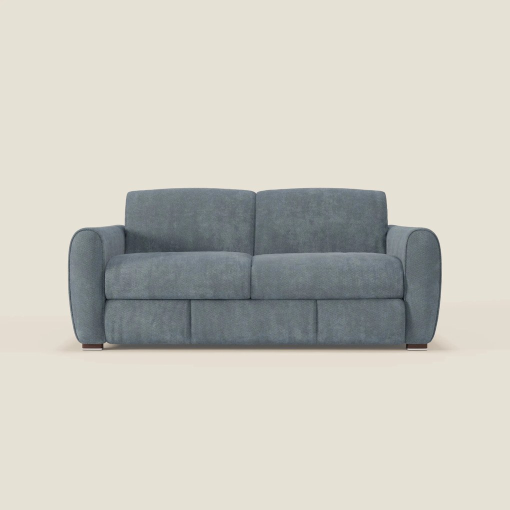 Kaleo Divano letto moderno con materasso H17 cm - in raffinato tessuto impermeabile T26 carta da zucchero