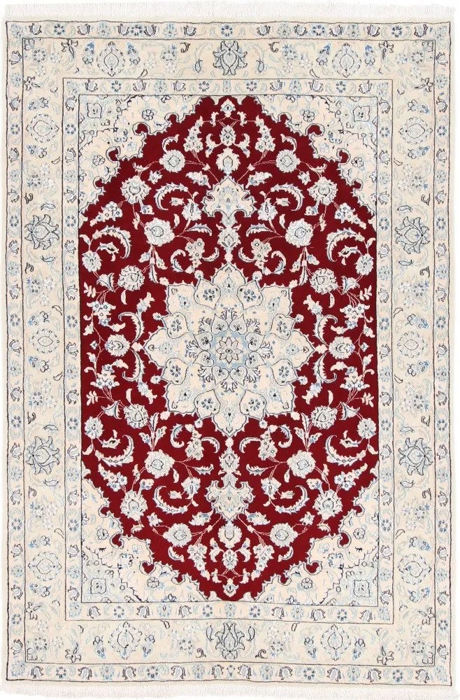 Nain Tappeto 200 x 130 Beige (Iran) Annodato A Mano