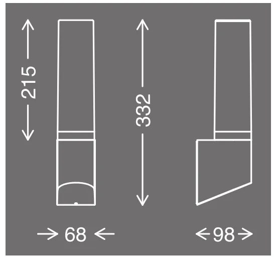 Telefunken 311305TF - Applique a LED da esterno LED/8W/230V IP44