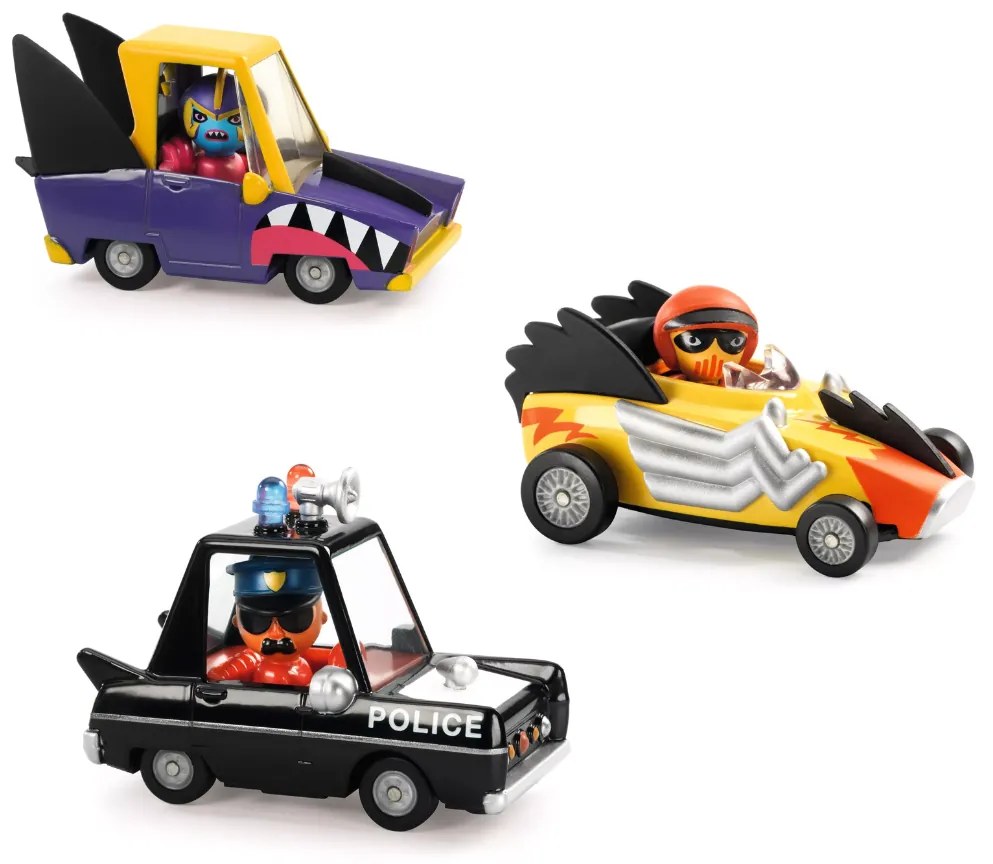 Pacchetto Crazy Motors - Hurry police + Shark N'Go + Electro Choc