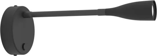 Eglo 901818 - Lampada da parete flessibile OLIVANDINO LED/3,8W/230V nera