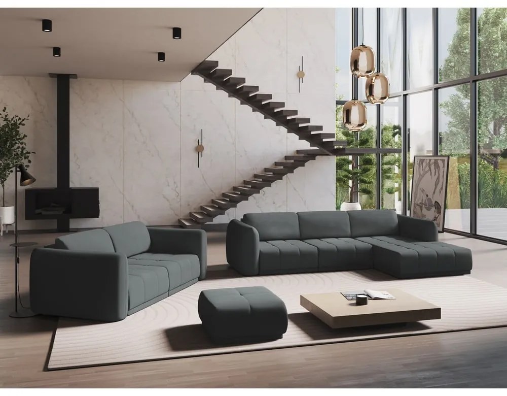 Poggiapiedi grigio scuro Hoku – Makamii