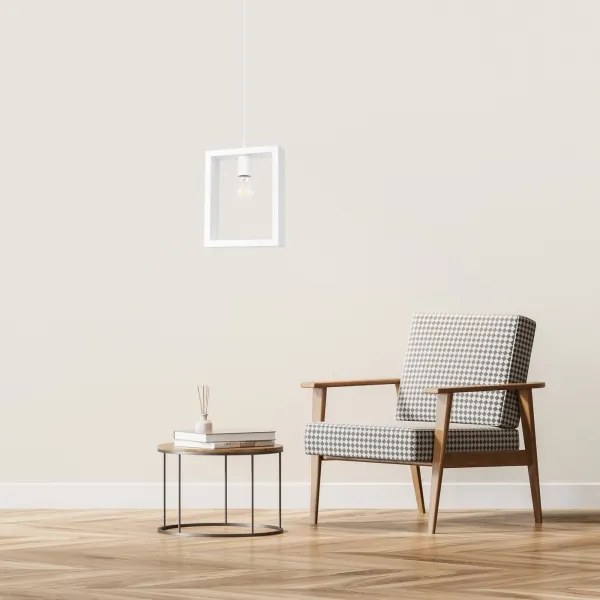 Sollux SL.1312 - Lampadario a sospensione con filo ARIES 1xE27/15W/230V faggio/bianco