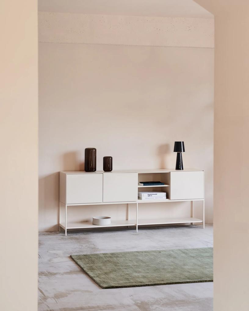Kave Home - Buffet Vedrana 3 ante DM laccato bianco 195 x 80 cm