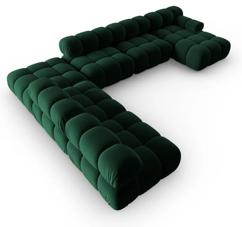 Divano in velluto verde 379 cm Bellis - Micadoni Home