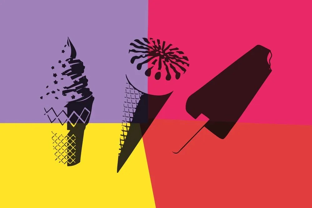 Carta da parati – Estate pop art