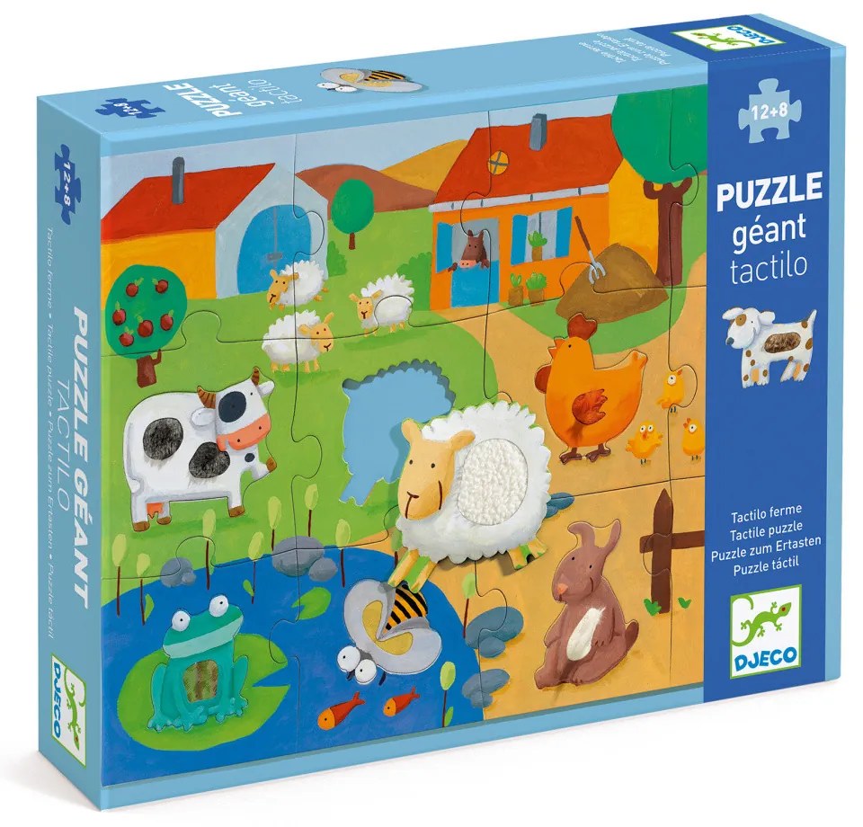 Puzzle tattile - fattoria - 20 pezzi