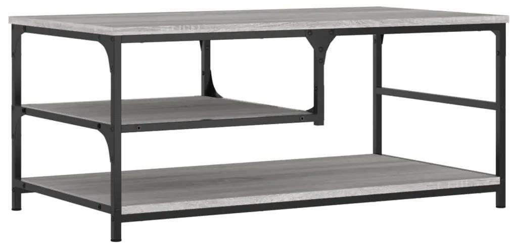 Tavolino da salotto grigio sonoma 90x49x40 cm legno multistrato