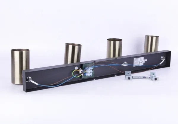 Globo 57911-4M - Faretto ROBBY 4xGU10/35W/230V nero/ottone