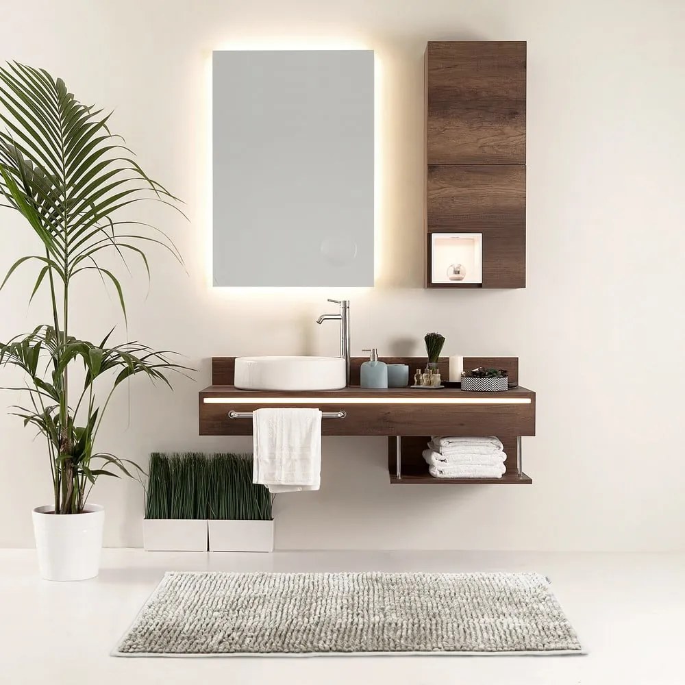 Set di 2 tappetini da bagno beige Bati - AmeliaHome