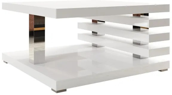 Tavolino KYOTO 31x60 cm lesklá bianco