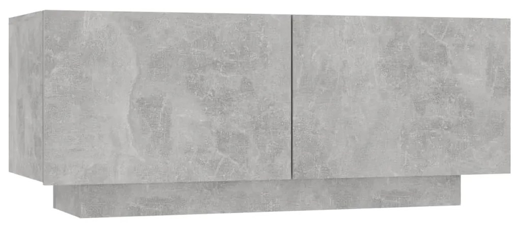 Comodino Grigio Cemento 100x35x40 cm in Truciolato