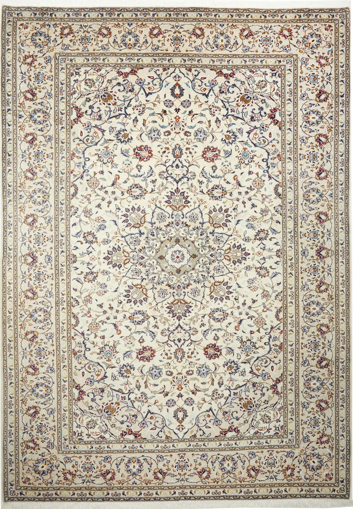 Kashan Tappeto persiano 290x210 Beige (Iran) Annodato A Mano