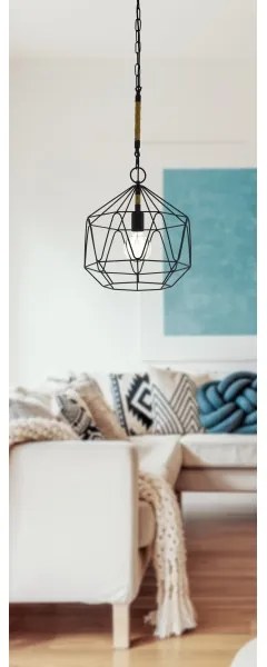 Eglo 43328 - Lampadario a sospensione con filo COTTINGHAM 1xE27/40W/230V