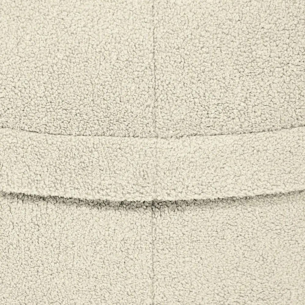 Puof a sacco grigio chiaro con rivestimento in bouclé Roll 105 – SLOWDOWN