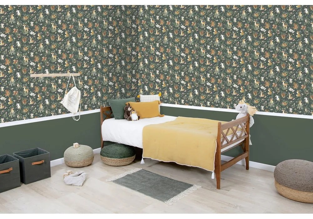 Carta da parati per bambini 10 m x 50 cm Forest Friends - Lilipinso