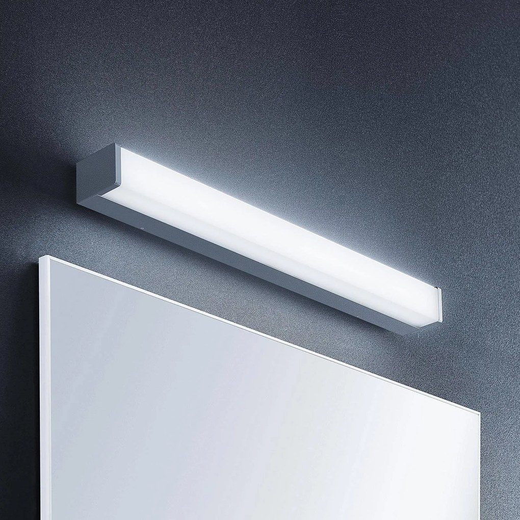Applique da parete Klea Lindby, Cromo / Argento, Bagno, Alluminio, Moderno, Applique