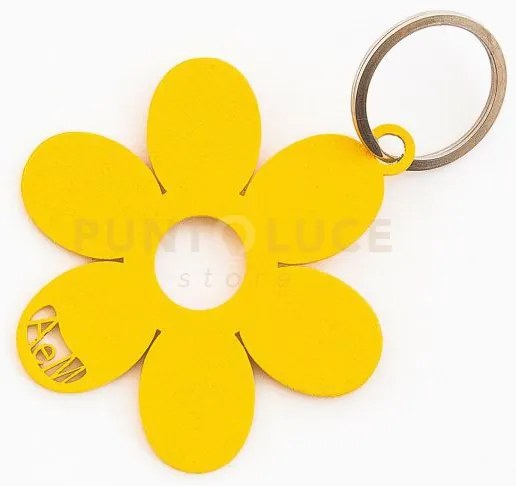 Porta chiavi fiorellino giallo in ferro