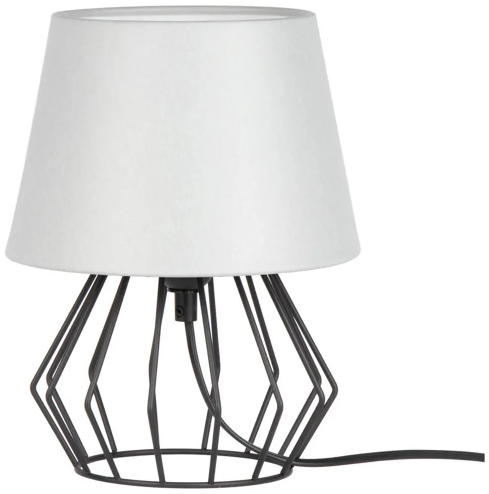 Spot-Light 7668104 -  Lampada da tavolo MANGOO 1xE27/40W/230V grigia/nera