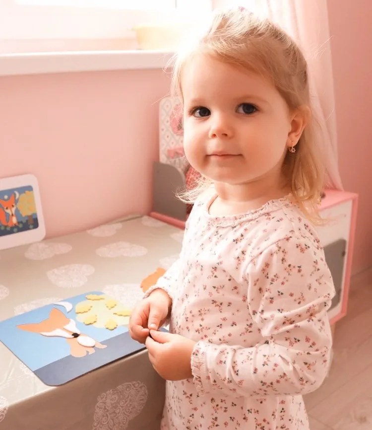 Collage di feltro - dalla natura