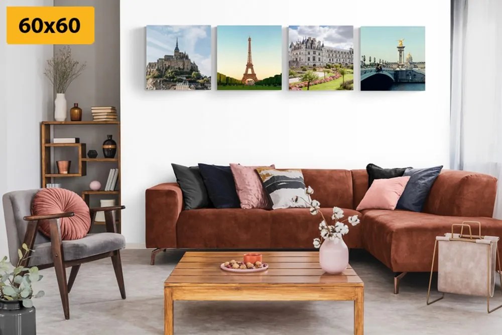 Set di quadri – Per gli amanti della Francia