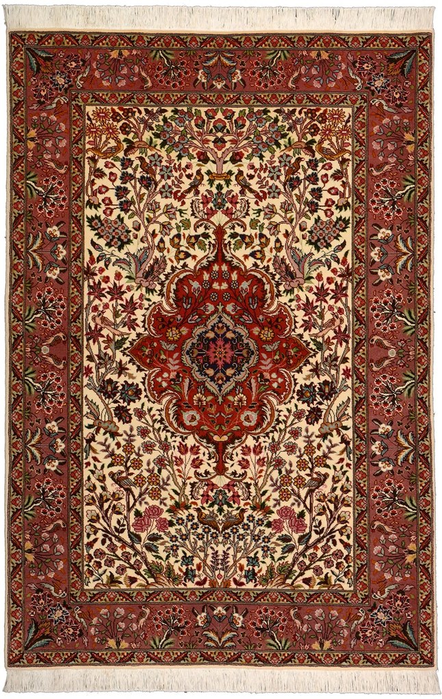 Tabriz Tappeto 160 x 100 Beige (Iran) Annodato A Mano