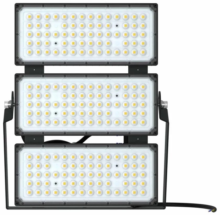 Faro Modulare LED 600W IP66, 167lm/W, No Flickering con driver Philips Colore Bianco Naturale 4.000K, Scegli l'angolo di illuminazione 90°, Scegli le staffe dei moduli Fisse