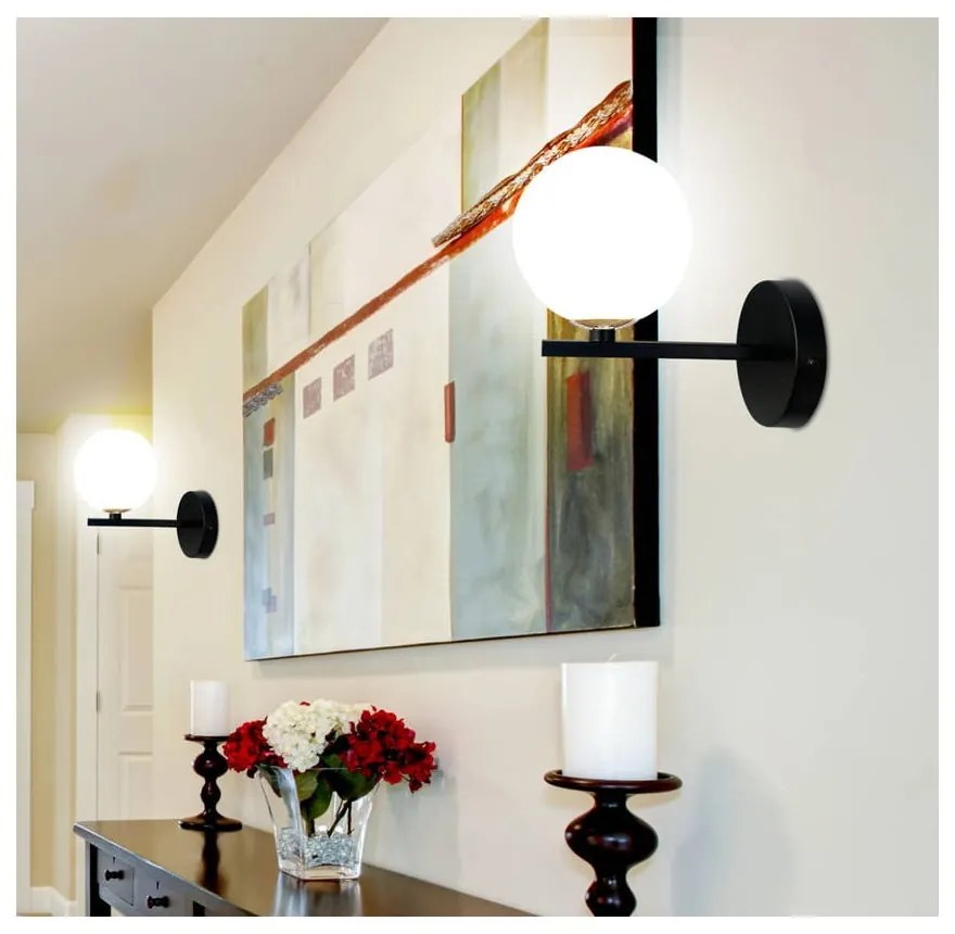 Lampada da parete nera Kama - Candellux Lighting