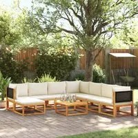 Set Divano Giardino 9 pz con Cuscini Legno Massello di Acacia 3278884