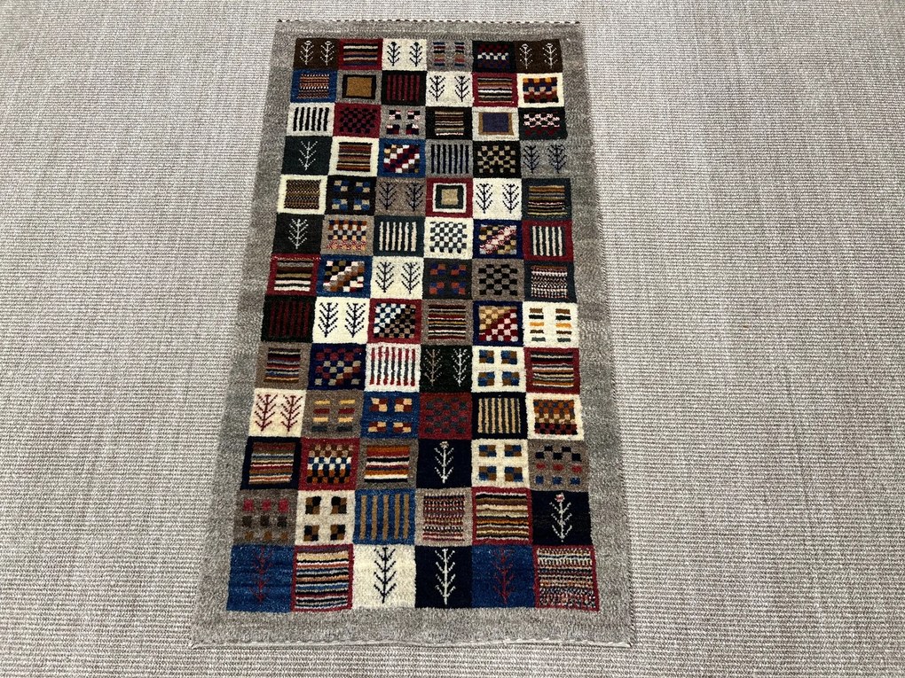 Gabbeh Tappeto persiano 70x130 Rosso (Iran) Annodato A Mano