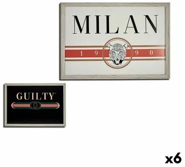 Quadro GUILTY MILAN Truciolare 46 x 2 x 66 cm (6 Unità)