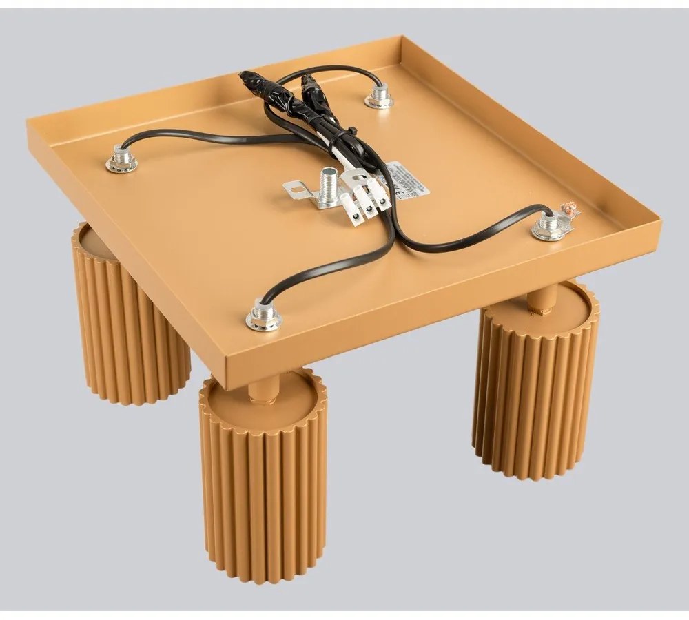 Faretto dorato 25x25 cm Gleam – Sollux