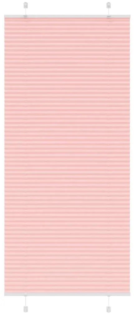 Tenda Plissettata Rosa 85x200 Cm Larghezza Tessuto 84,4 Cm /