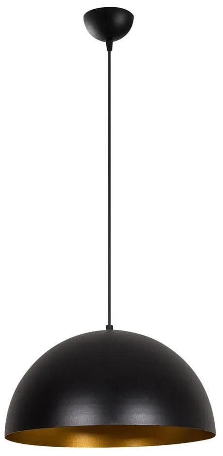 Lampadario nero con paralume in metallo ø 40 cm Coppa – Opviq lights