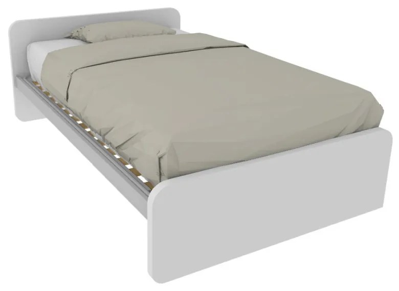 864 - Letto cameretta 120x190 1piazza e mezza con testate personalizzabili. Rete inclusa