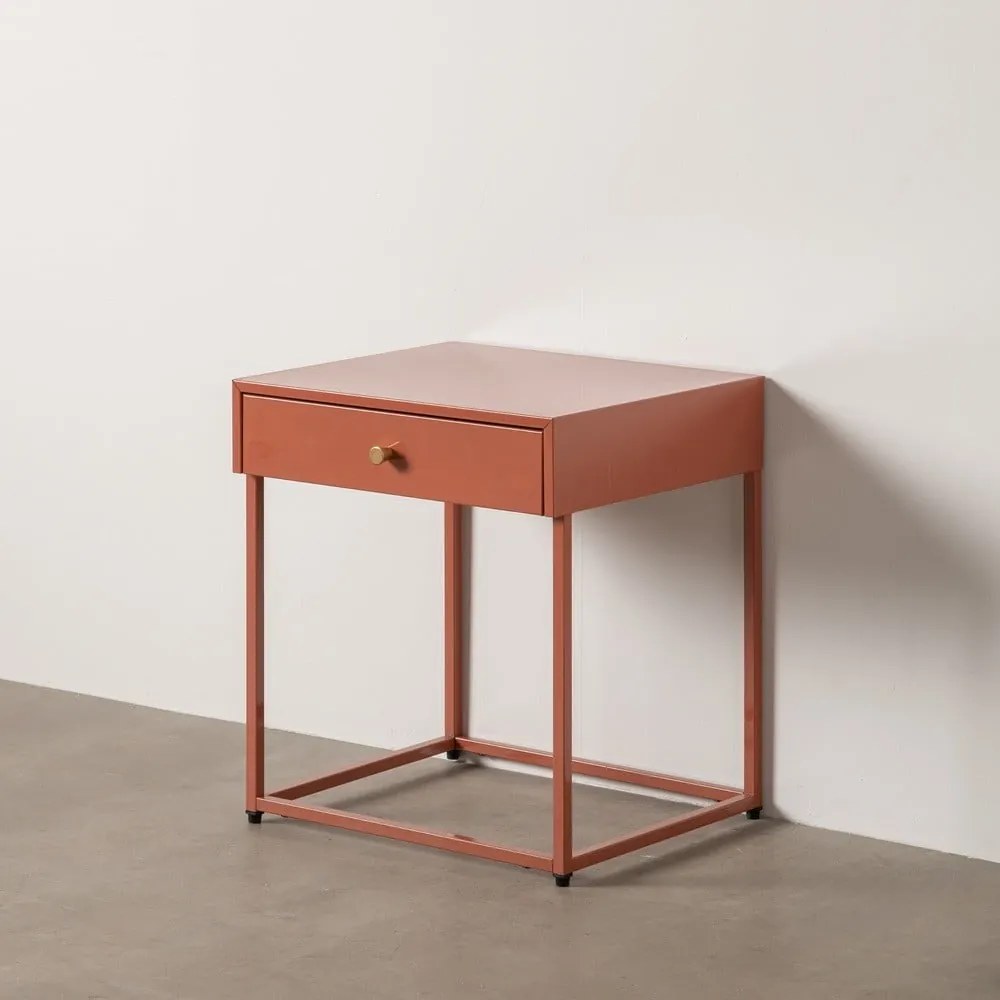 Comodino color terracotta Nara – Ixia