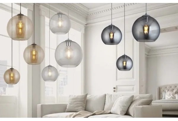 Searchlight 1632AM - Lampadario a sospensione con filo BALL 1xE27/60W/230V marrone