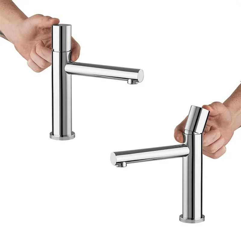 Set miscelatori cromo lavabo bidet e doccia con deviatore a 2 vie Gemini