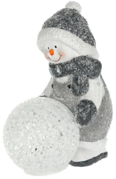 Retlux - Decorazione natalizia LED LED/2xLR44/bianco caldo pupazzo di neve con palla di neve