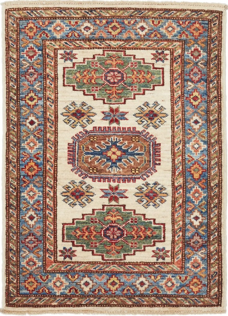 Kazak Tappeto 90x60 (Pakistan) Annodato A Mano