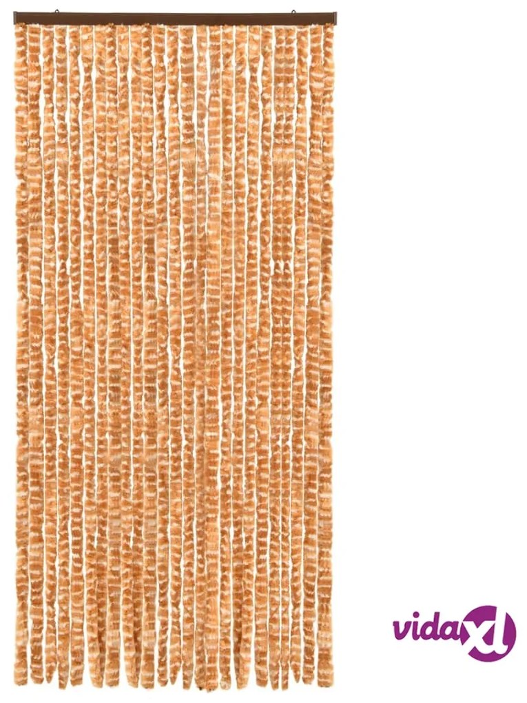 vidaXL Zanzariera Ocra e Bianco 100x220 cm Ciniglia