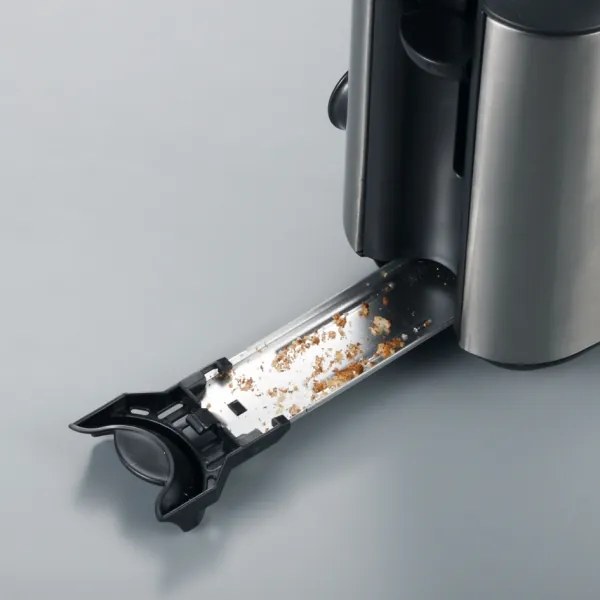 Severin AT 2515 - Tostapane per 2 fette 1000W/230V acciaio inox/nero