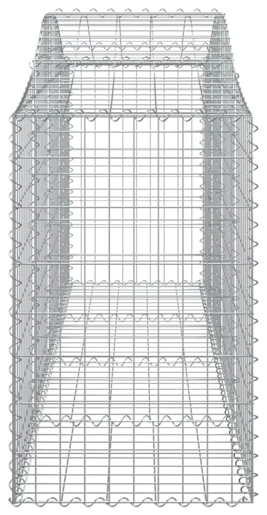 Cesti Gabbioni ad Arco 40 pz 200x50x80/100 cm Ferro Zincato