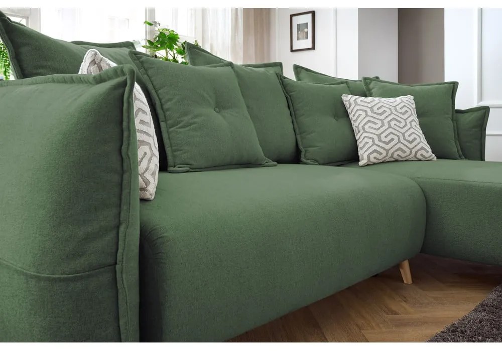 Divano letto verde (variabile) Nessa - Bobochic Paris