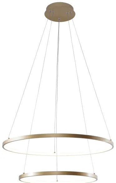 Zuma Line 18140GD-2 - Lampadario LED a sospensione con filo BRENO LED/50W/230V 3000/4000/6000K