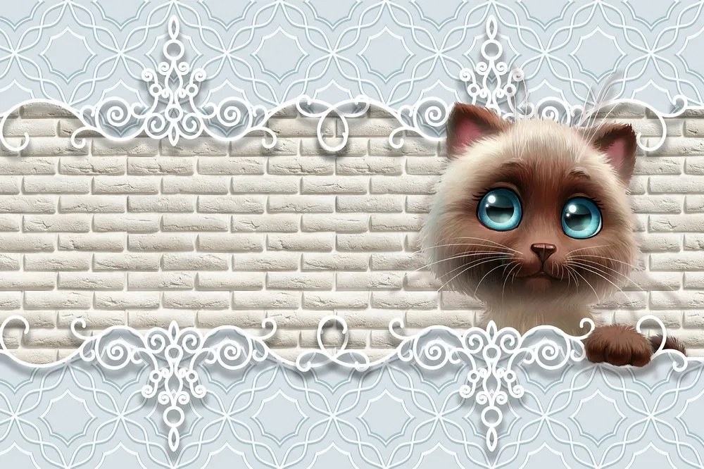 Carta da parati – Gattino carino